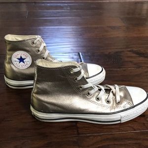 Converse Hightop Rose Gold Leather